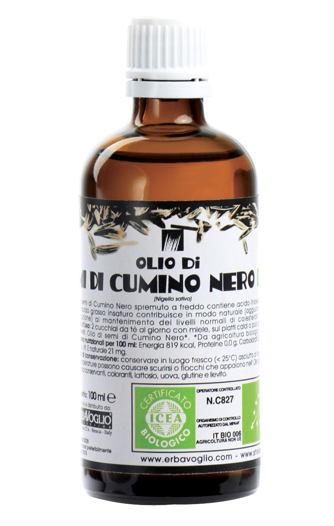 Olio Semi Cumino Nero Biologico