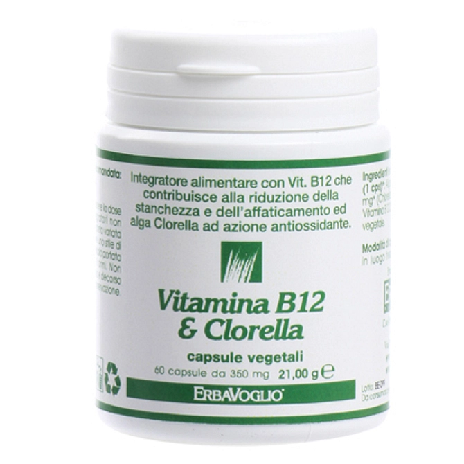 Vitamina B12 + Clorella 60 Capsule