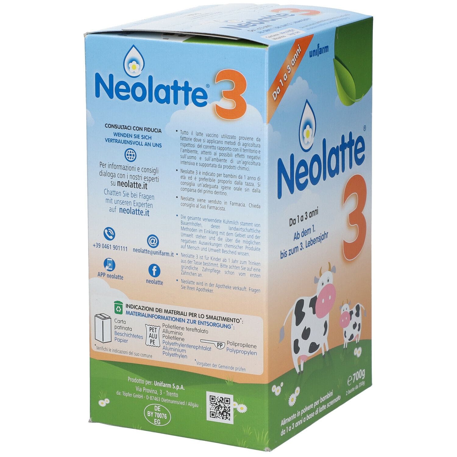 NEOLATTE 3 2 BUSTE 350 G