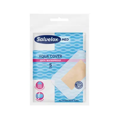 CEROTTO SALVELOX MED AQUA COVER 76X54MM 5 PEZZI CEROTTO SALVELOX MED AQUA COVER 76X54MM 5 PEZZI