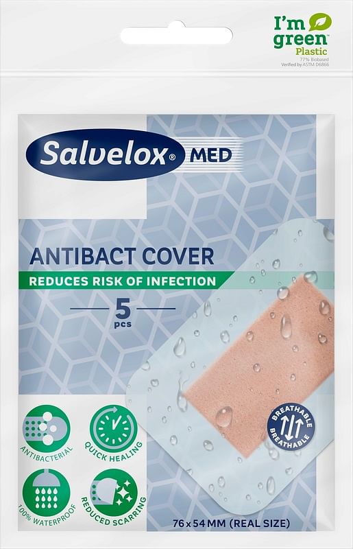 Cerotto Salvelox Med Antibact Cover 76 X54 Mm 5 Pezzi