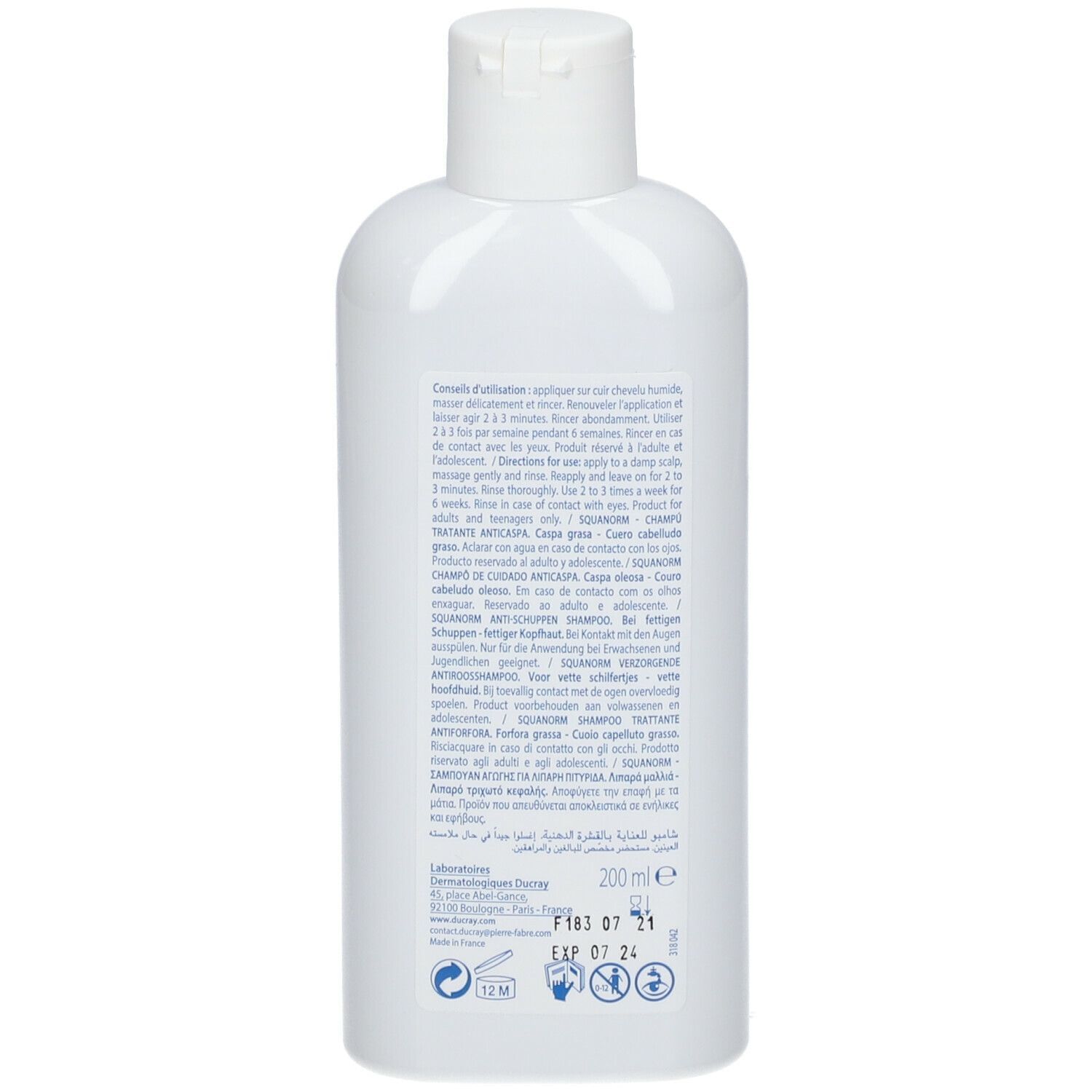 SQUANORM FORFORA GRASSA SHAMPOO 200 ML