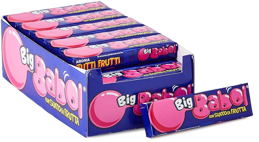 BIG BABOL SOFT BUBBLE GUM SUCCO DI FRUTTA