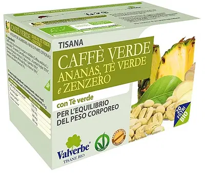TISANA CAFFE VERDE ANANAS TE VERDE/ZENZERO 30G TISANA CAFFE VERDE ANANAS TE VERDE/ZENZERO 30G