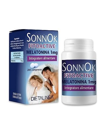 Sonnok Fitoactive Melatonina 1 Mg 200 Compresse Dietalinea