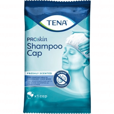 CUFFIA SHAMPOO PREUMIDIFICATA TENA SHAMPOO CAP CUFFIA 1 PEZZO