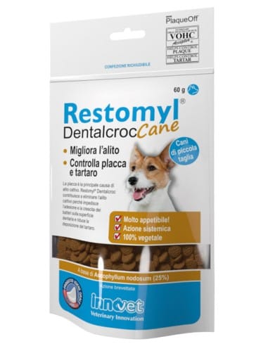 RESTOMYL DENTALCROC CANI PICCOLA TAGLIA BUSTA 60 G