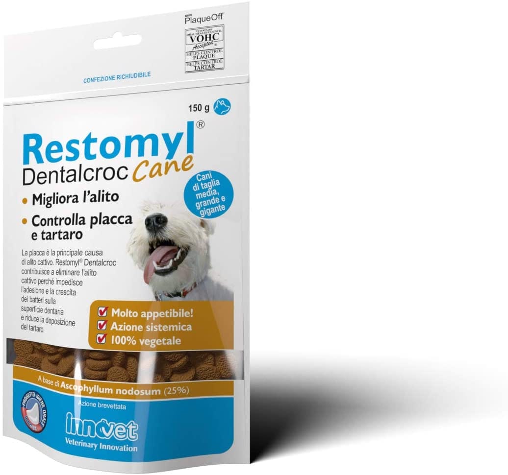 Restomyl Dentalcroc Cani Taglia Media Grande E Gigante Busta 150 G