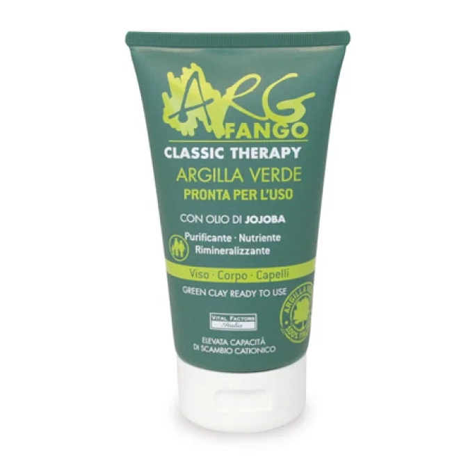 Argfango Classic Therapy Argilla Verde Pronta Per L'uso Per Viso Corpo E Capelli 150 Ml