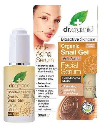 DR ORGANIC SNAIL GEL BAVA LUMACA FACIAL SERUM SIERO VISO 30 ML