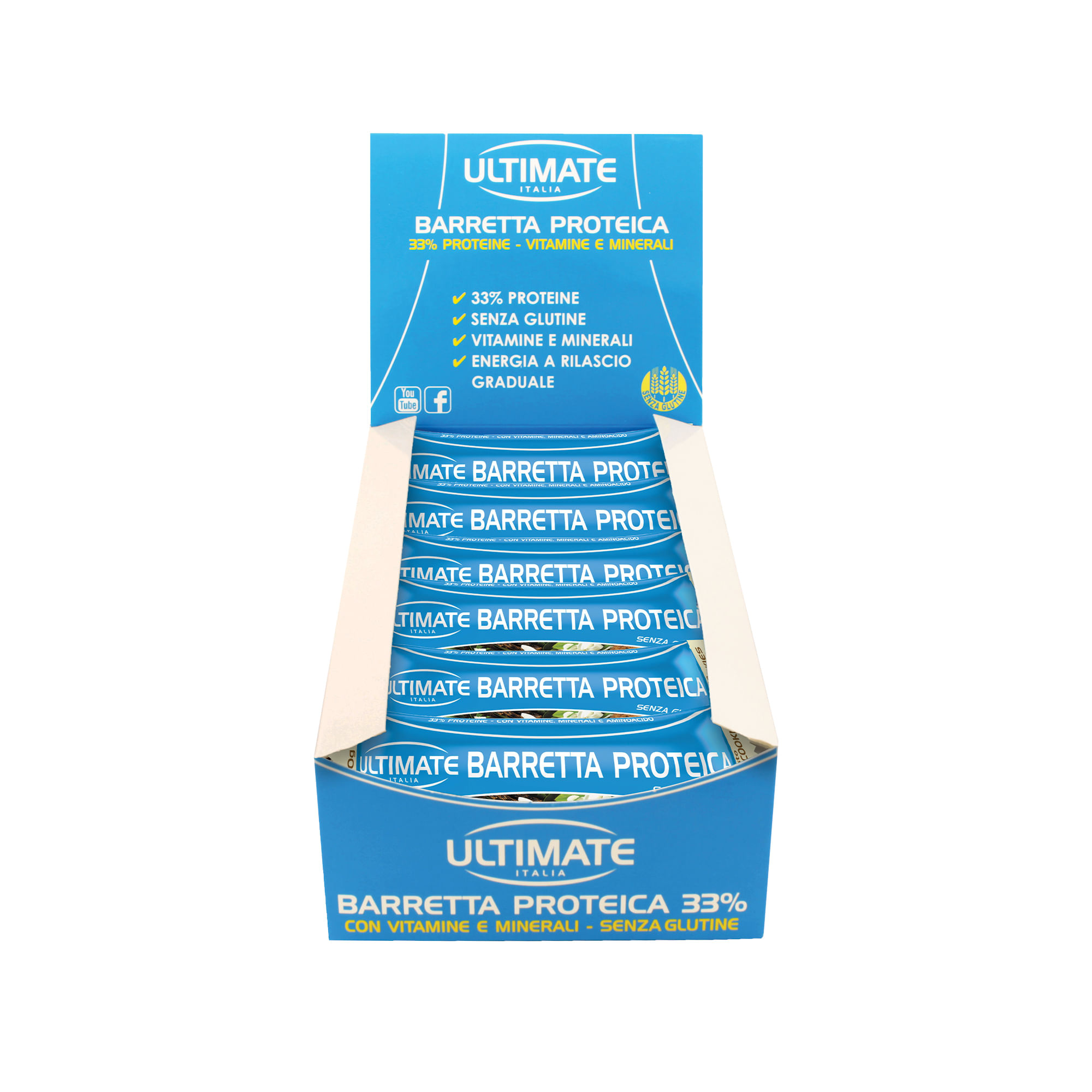 ULTIMATE BARRETTA PROTEICA GUSTO VANIGLIA E COOKIES 24 PEZZI