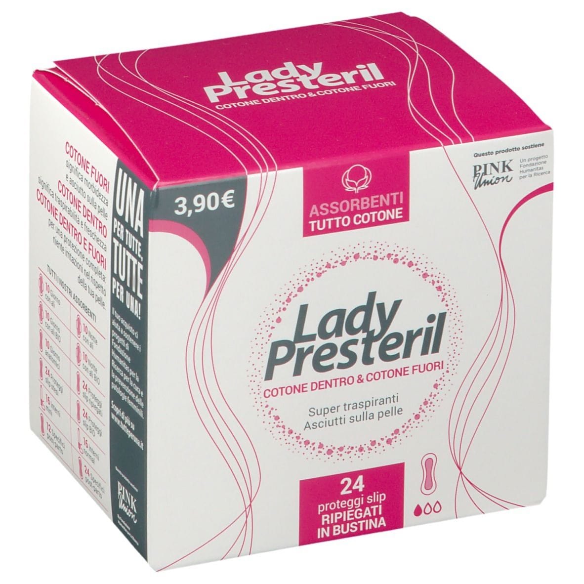 LADY PRESTERIL COTTON POWER PROTEGGI SLIP POCKET ANATOMICI RIPIEGATI PROMO 24 PEZZI