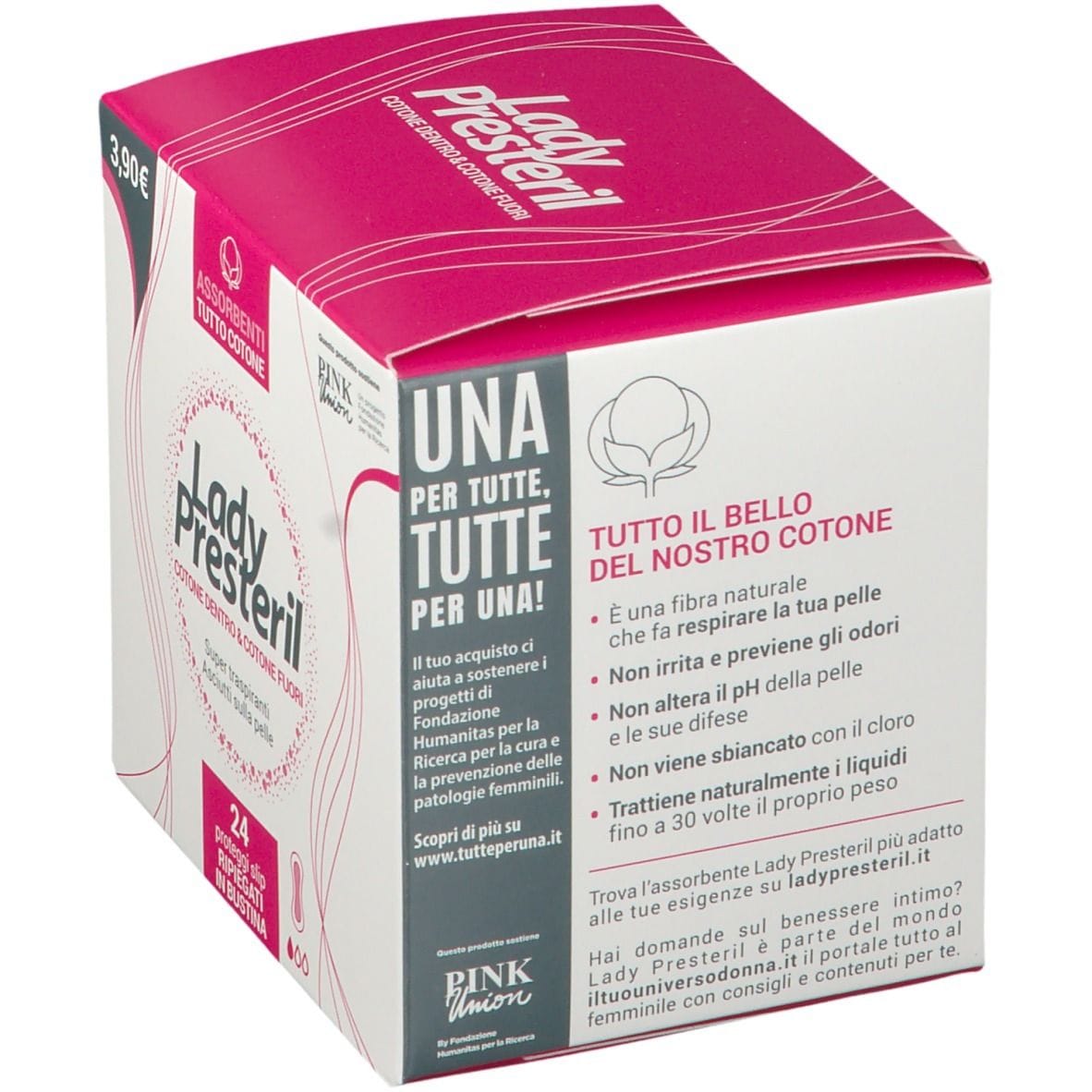 LADY PRESTERIL COTTON POWER PROTEGGI SLIP POCKET ANATOMICI RIPIEGATI PROMO 24 PEZZI