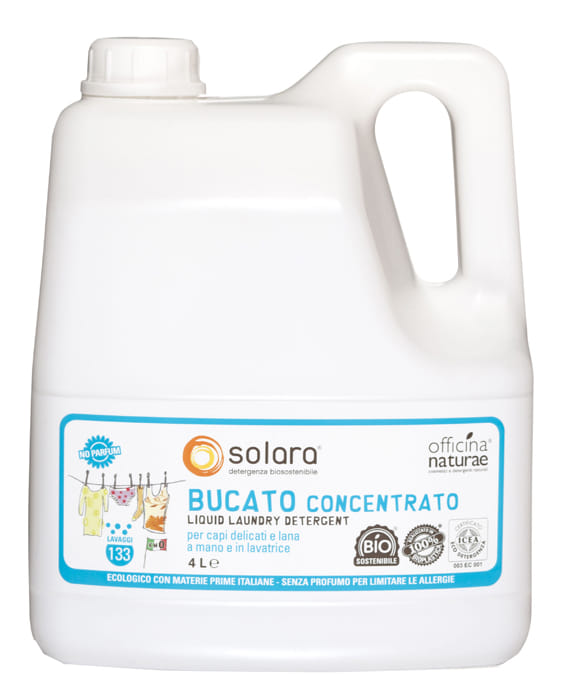 SOLARA BUCATO CONCENTRATO A MANO E IN LAVATRICE SENZA PROFUMO 4 LITRI