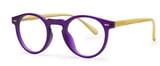 OCCHIALE DA LETTURA PREMONTATO TWINS PLATINUM SMILE VIOLA/GIALLO +1,00