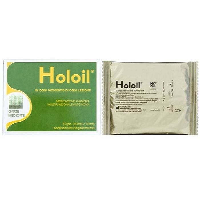 Holoil Medicazione Garza 10 X10 Cm 10 Pezzi