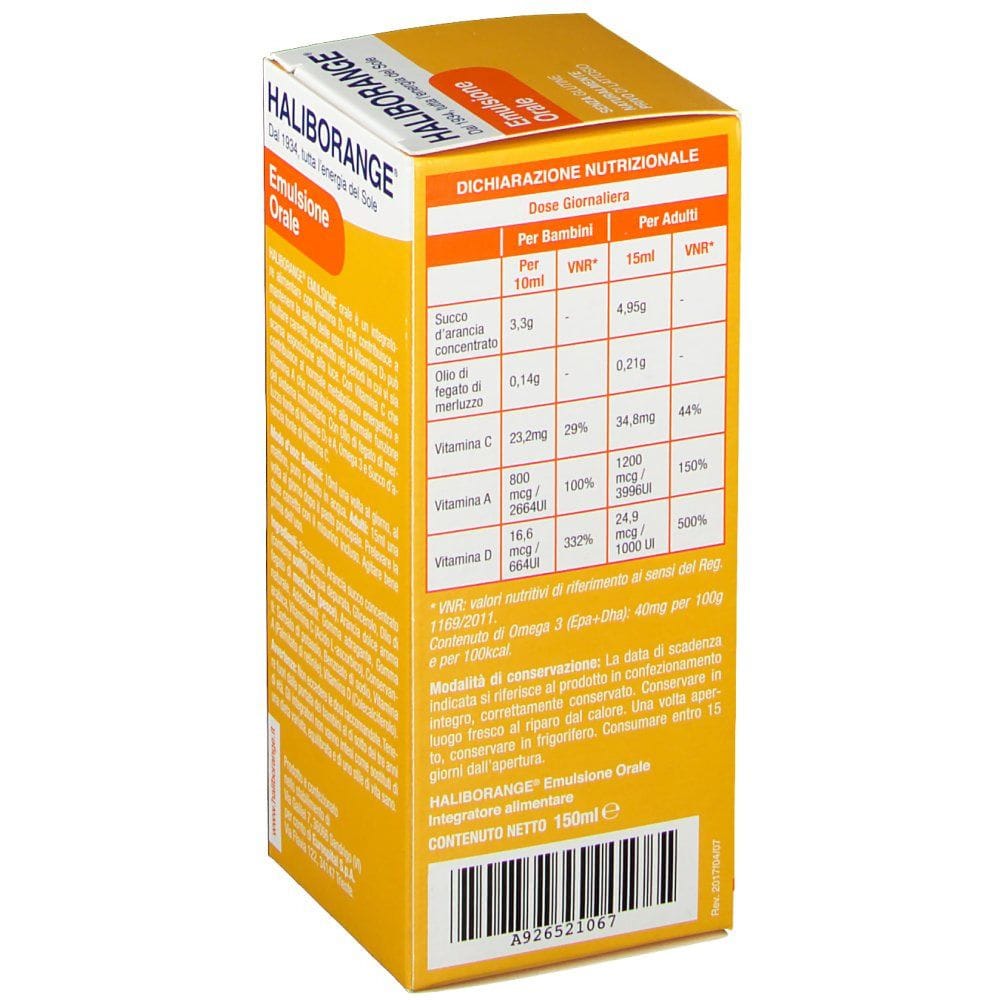 HALIBORANGE EMULSIONE ORALE 150 ML