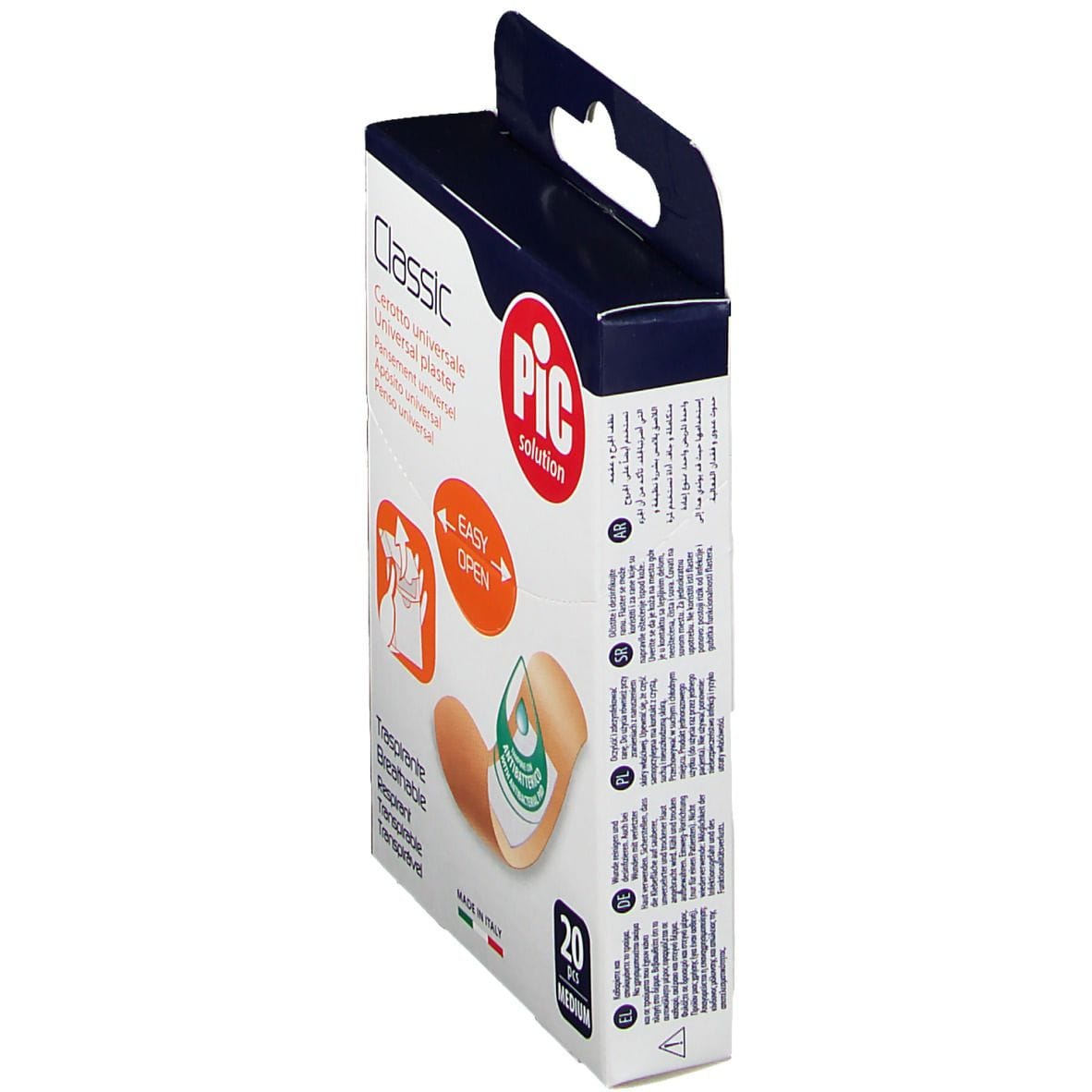 CEROTTO PIC CLASSIC 19X72 MM ANTIBATTERICO 20 PEZZI