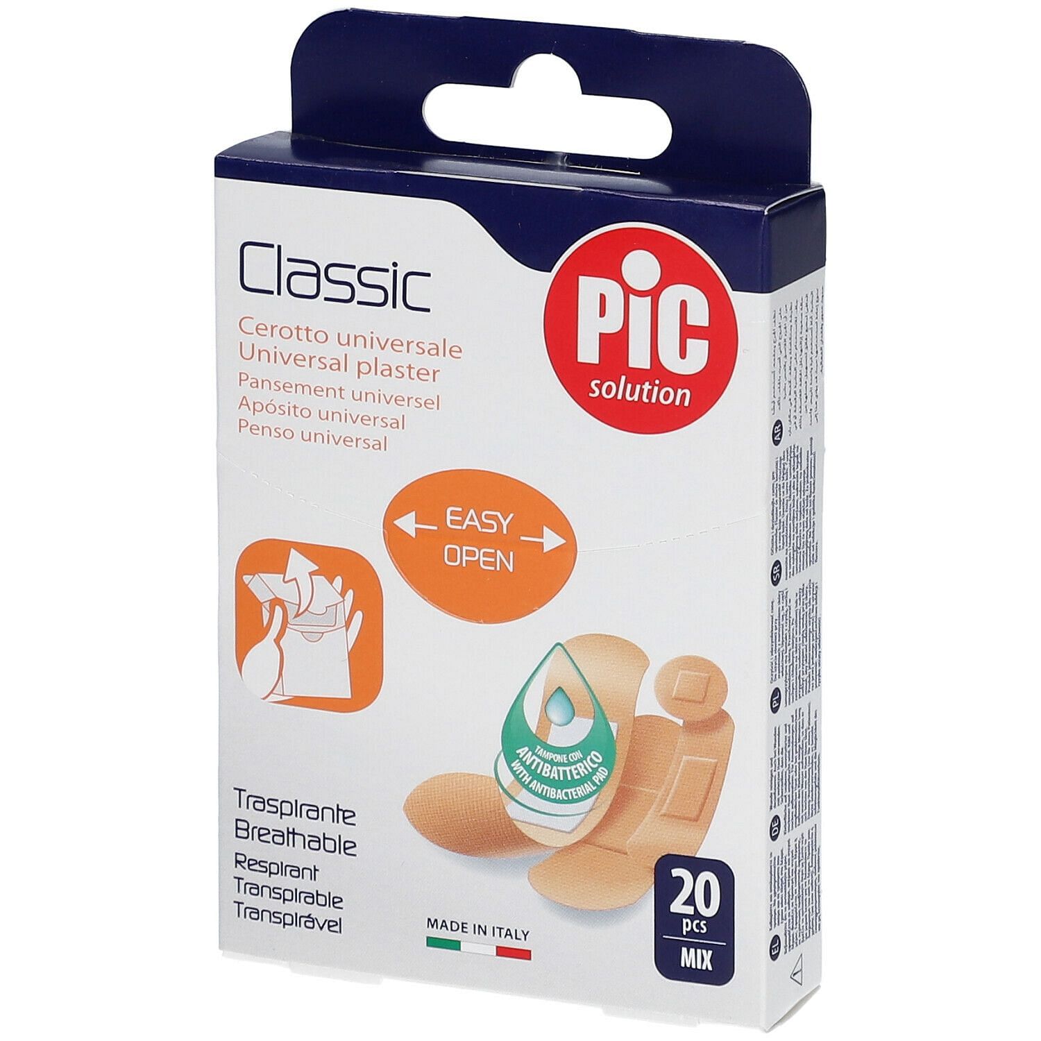 Cerotto Pic Classic Mix Antibatterico 20 Pezzi