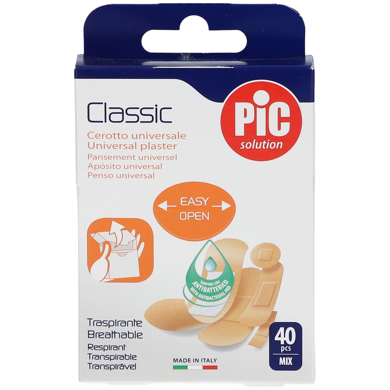 CEROTTO PIC CLASSIC MIX ANTIBATTERICO 40 PEZZI