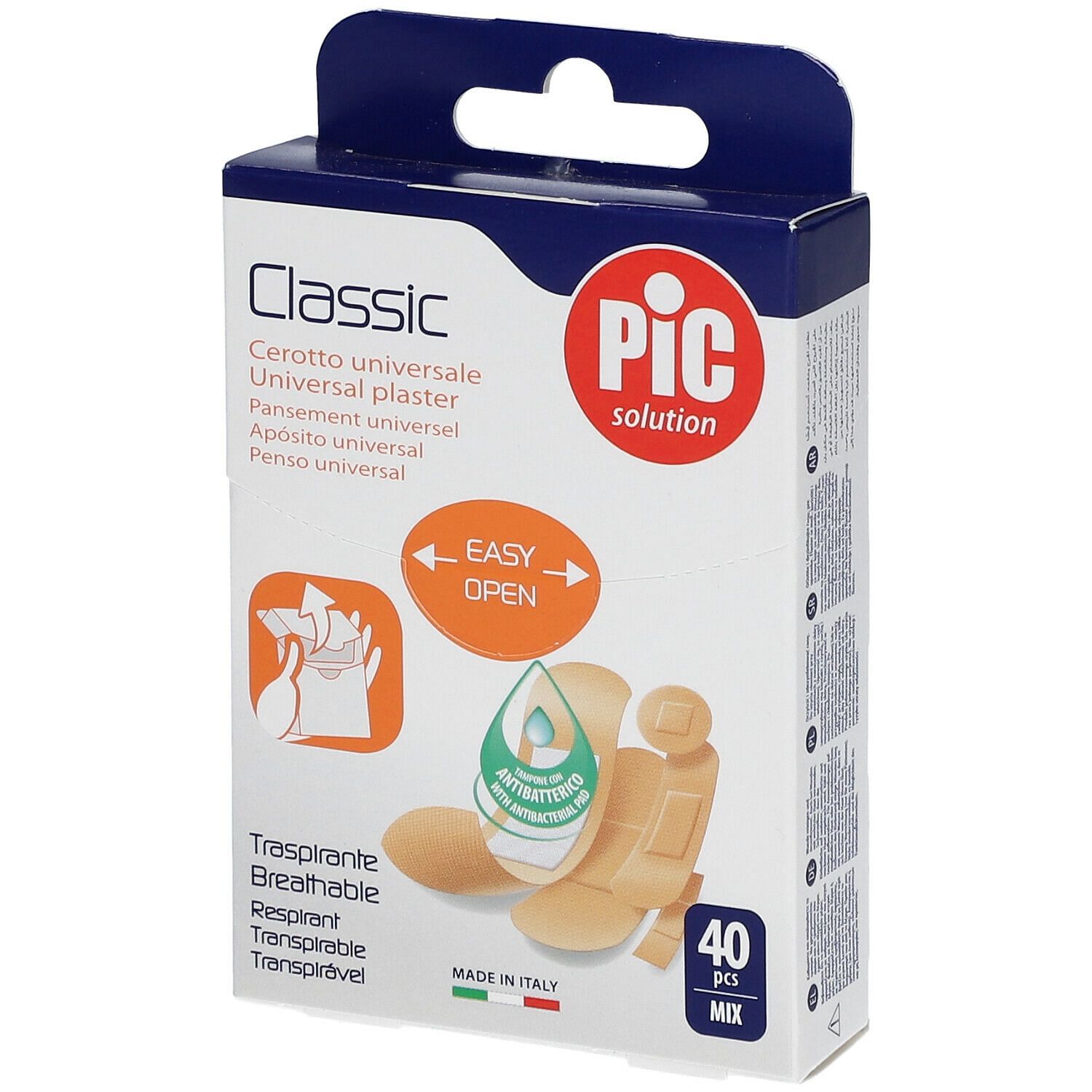 Cerotto Pic Classic Mix Antibatterico 40 Pezzi