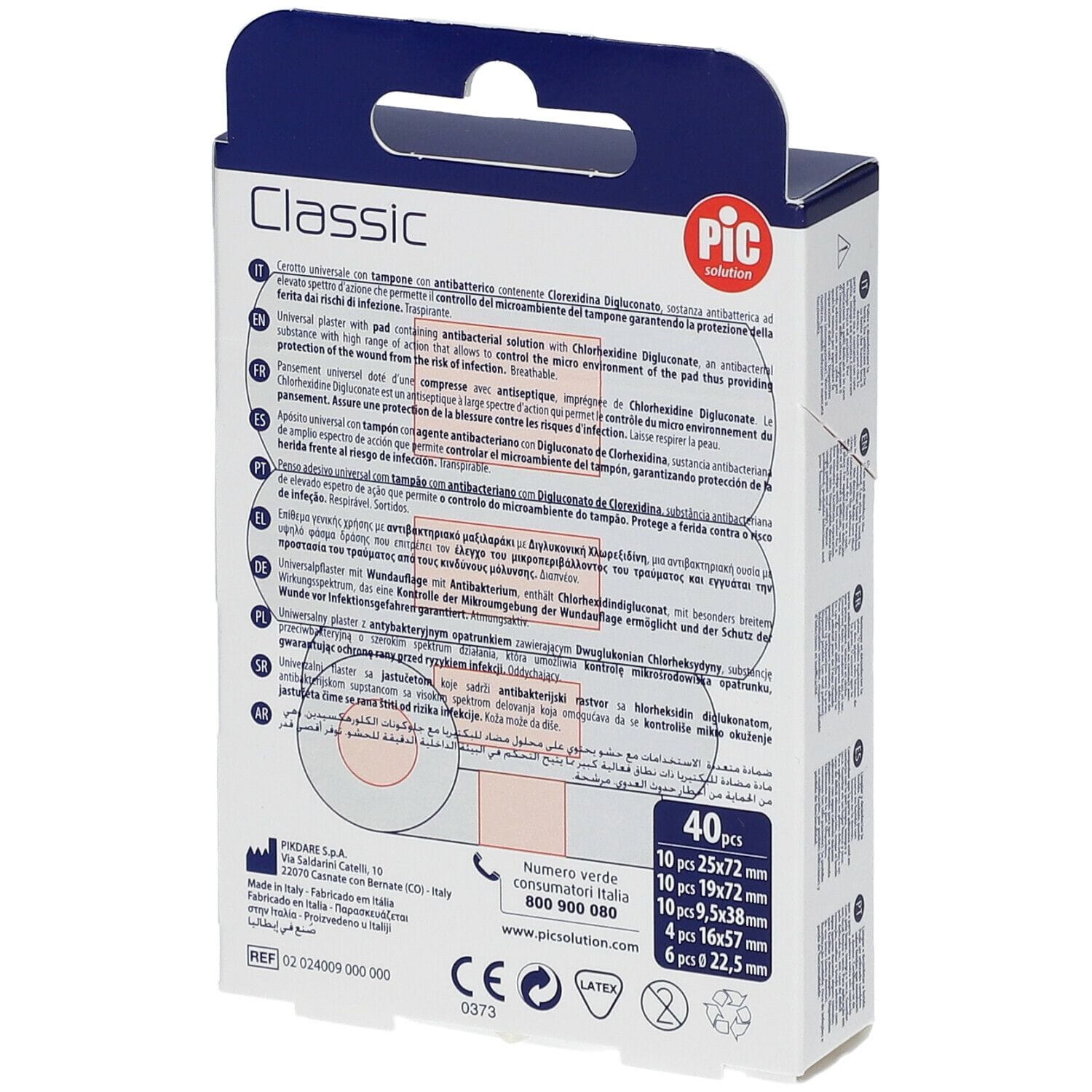 CEROTTO PIC CLASSIC MIX ANTIBATTERICO 40 PEZZI