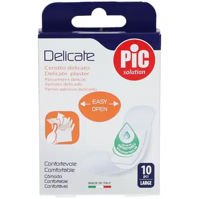 CEROTTO PIC DELICATE 25X72 MM ANTIBATTERICO 10 PEZZI CEROTTO PIC DELICATE 25X72 MM ANTIBATTERICO 10 PEZZI