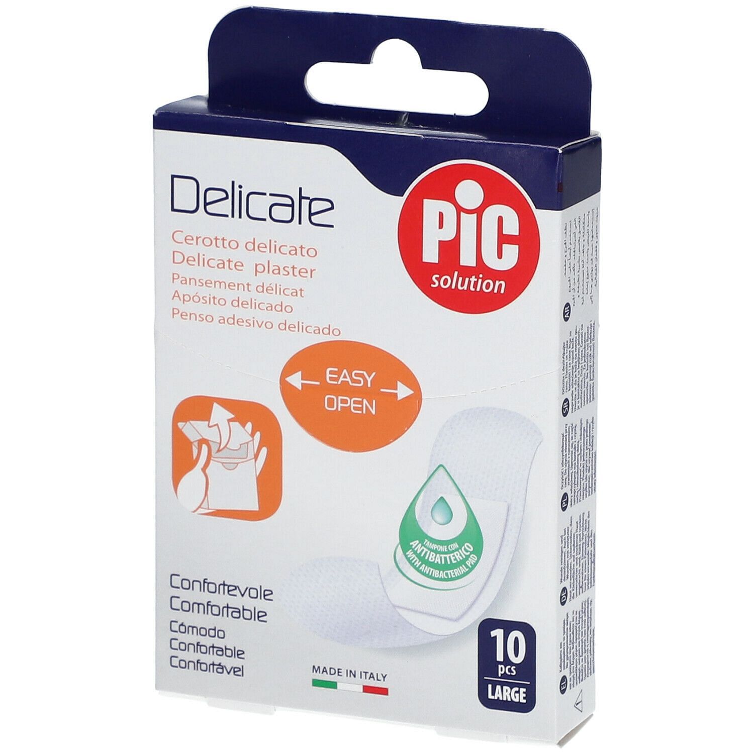 Cerotto Pic Delicate 25 X72 Mm Antibatterico 10 Pezzi