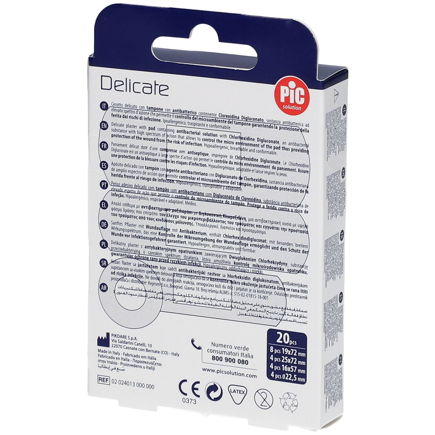 CEROTTO PIC DELICATE MIX 20 CEROTTI ANTIBATTERICO