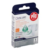 CEROTTO PIC DELICATE STRISCIA BIANCA CON TAMPONE ANTIBATTERICO CM 8X0,5 M