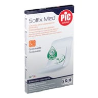 CEROTTO PIC SOFFIX MED IN TNT CON TAMPONE CENTRALE ASSORBENTE STERILE MONOUSO 10X12 CM ANTIBATTERICO 5 PEZZI