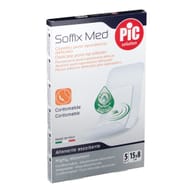 CEROTTO PIC SOFFIX MED IN TNT CON TAMPONE CENTRALE ASSORBENTE STERILE MONOUSO 15X8 CM ANTIBATTERICO 5 PEZZI