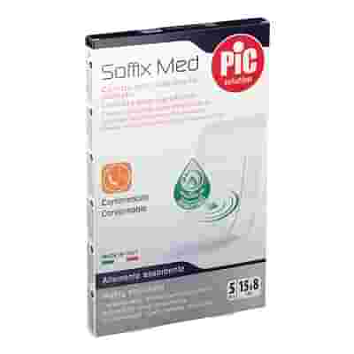 CEROTTO PIC SOFFIX MED IN TNT CON TAMPONE CENTRALE ASSORBENTE STERILE MONOUSO 15X8 CM ANTIBATTERICO 5 PEZZI