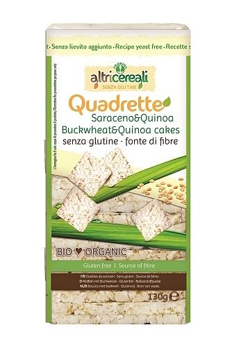 Altricereali Quadrette Saraceno E Quinoa Bio 130 G