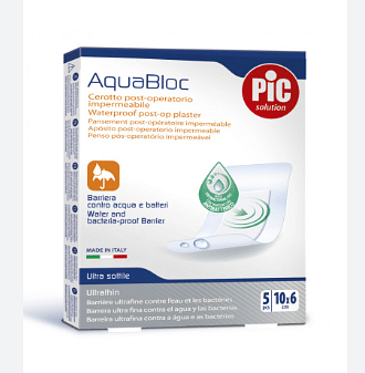 Cerotto Pic Aquabloc 10 X6 Sterile Antibatterico 5 Pezzi