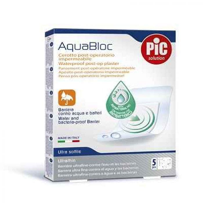 Cerotto Pic Aquabloc 10 X12 Sterile Antibatterico 5 Pezzi