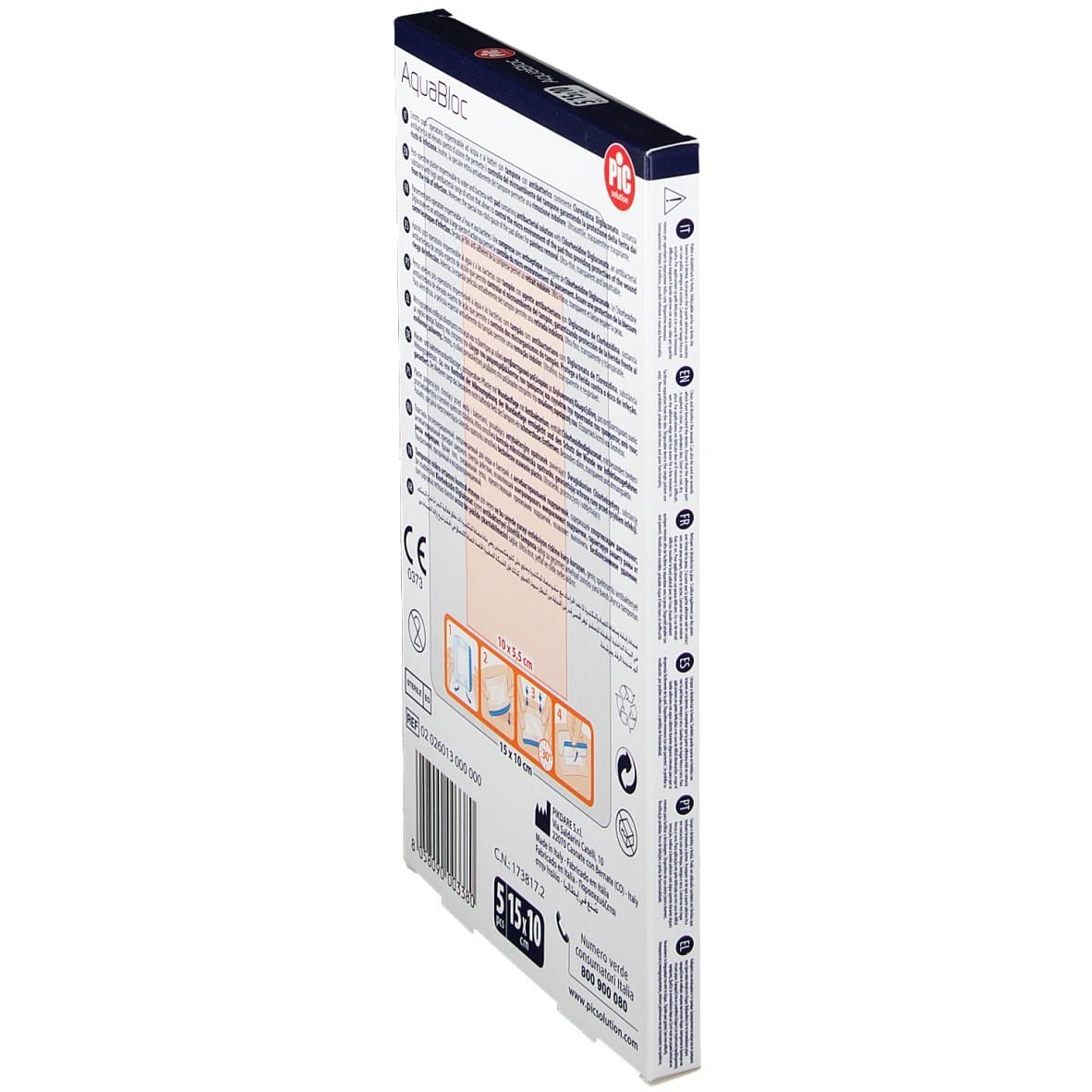 CEROTTO PIC AQUABLOC CM10X15 ANTIBATTERICO 5 PEZZI