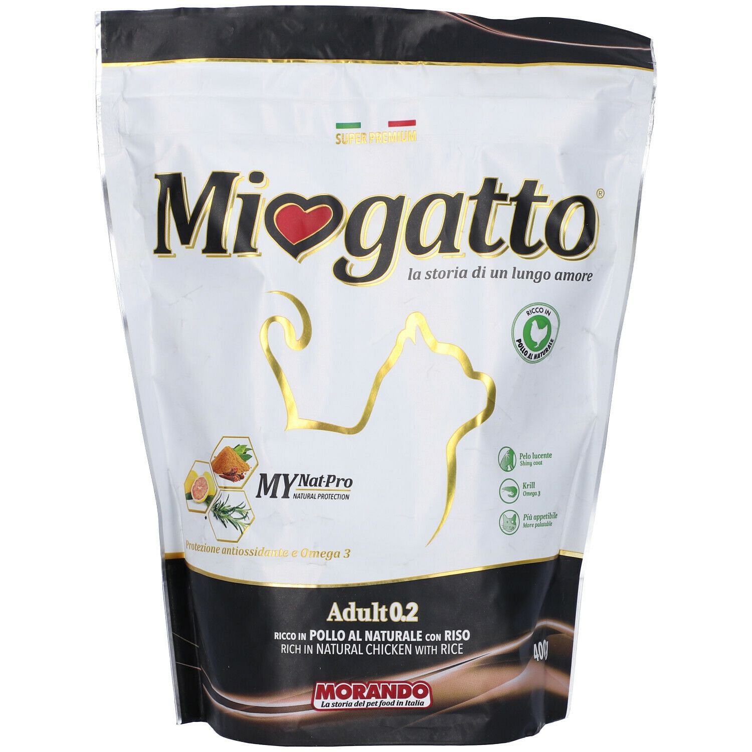 Miogatto Adult 0,2 Pollo/Riso 400 G