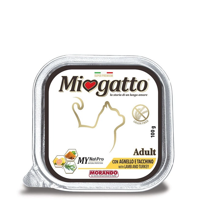 Miogatto Adult Agnello/Tacchino Grain Free 100 G