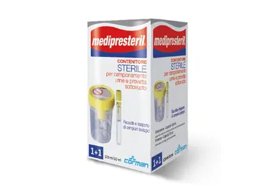 CONTENITORE URINA + PROVETTA MEDIPRESTERIL CONTENITORE URINA + PROVETTA MEDIPRESTERIL
