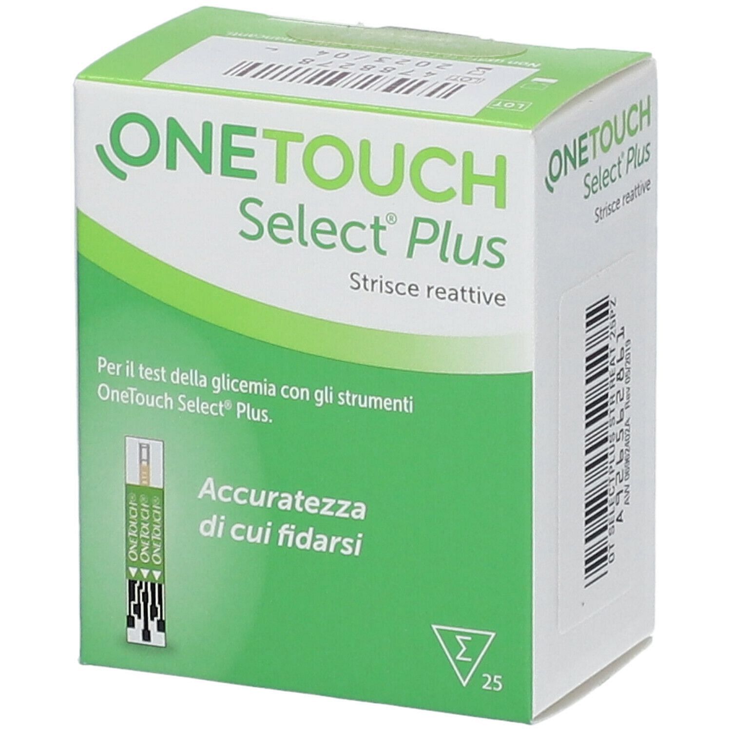 Strisce Misurazione Glicemia Onetouch Select Plus 25 Strisce