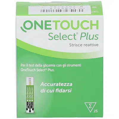 STRISCE MISURAZIONE GLICEMIA ONETOUCH SELECT PLUS 25 STRISCE STRISCE MISURAZIONE GLICEMIA ONETOUCH SELECT PLUS 25 STRISCE