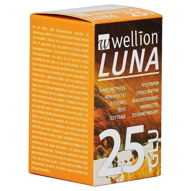 Wellion Luna 25 Strips Strisce Per Misurazione Glicemia
