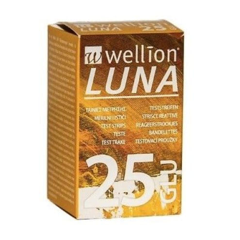 WELLION LUNA 25 STRIPS STRISCE PER MISURAZIONE GLICEMIA