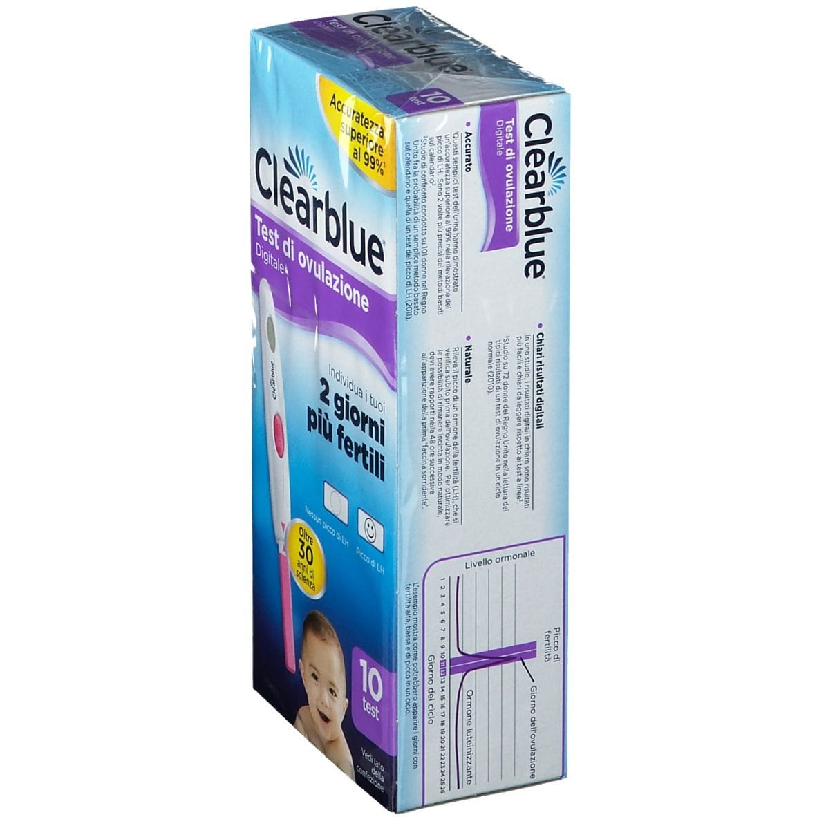 TEST DI OVULAZIONE CLEARBLUE DIGITALE 10 PEZZI
