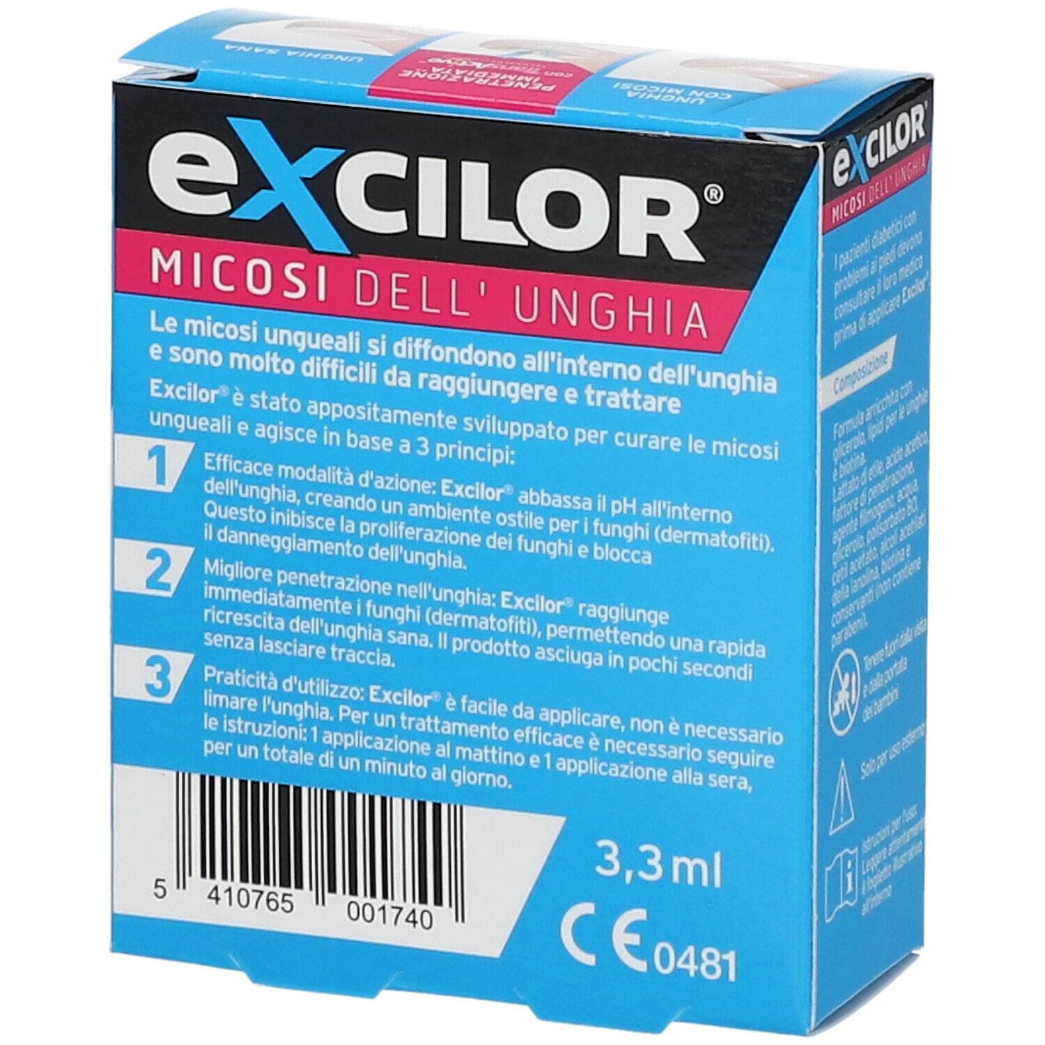 EXCILOR SOLUZIONE UNGUEALE 3,3 ML