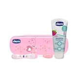 CHICCO SET DENTALE ROSA CON FLUORO