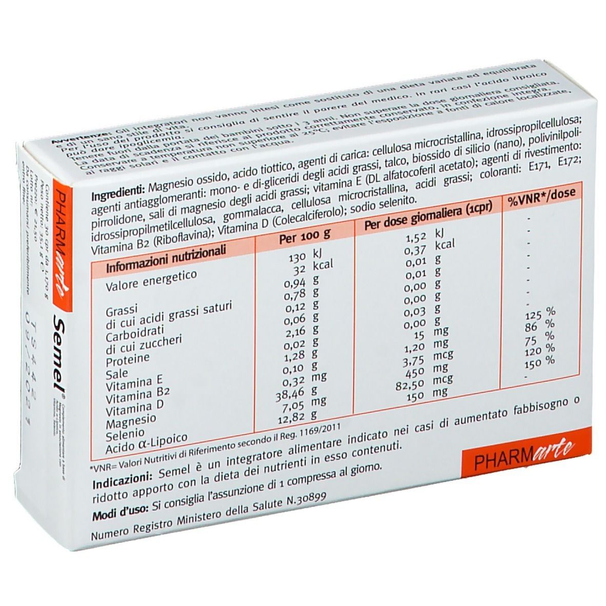 SEMEL 30 COMPRESSE DA 1,170 G