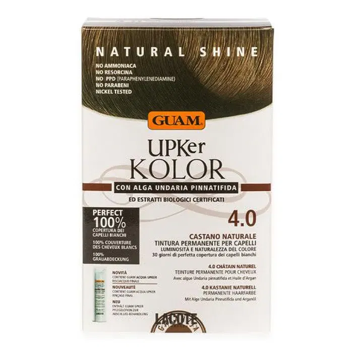 GUAM UPKER KOLOR TINTA CAPELLI 4,0 CASTANO NATURALE CON ALGA UNDARIA PINNATIFIDA