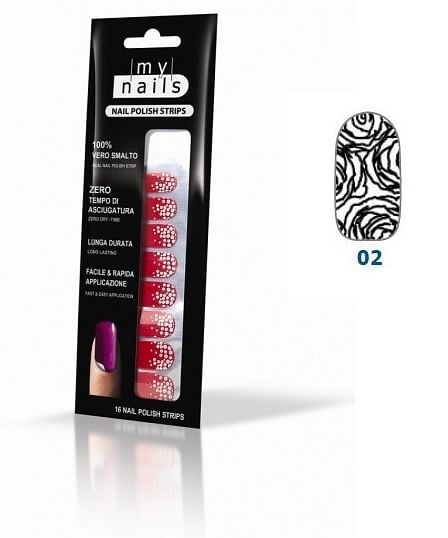 My Nails Nails Polish Strips 02   16 Unghie Adesive